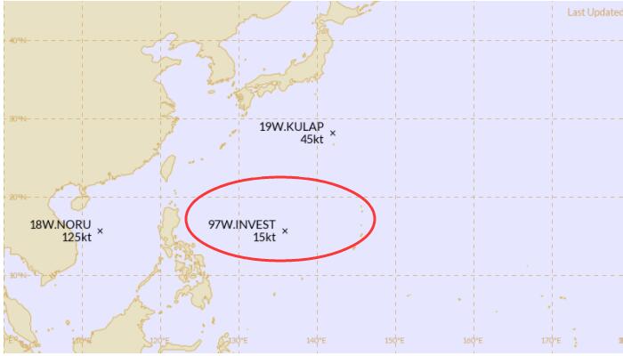 2022年18号台风洛克什么时候生成 会影响我国吗