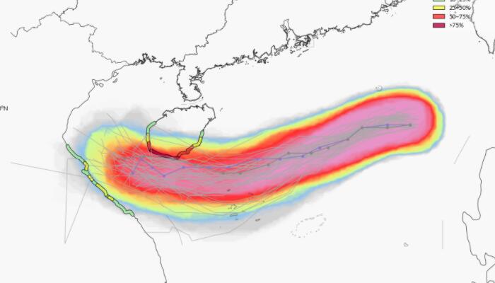 20号台风实时发布线路图（持续更新）：逐渐逼近海南或在此登陆