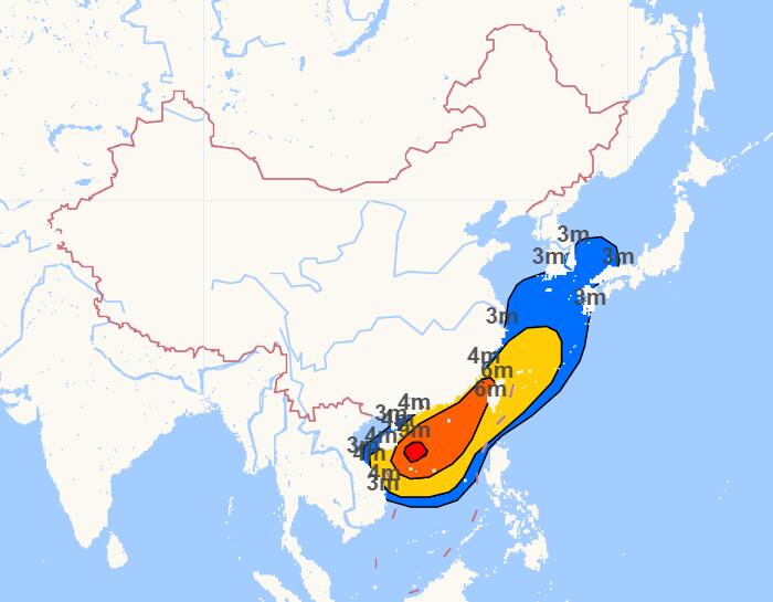 第20号台风“纳沙”来势汹汹 发布海浪橙色和风暴潮蓝色警报