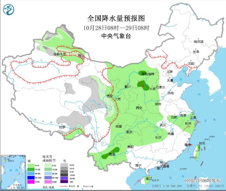 贵州湖南等有明显降雨 新疆北疆迎雨雪大风天气