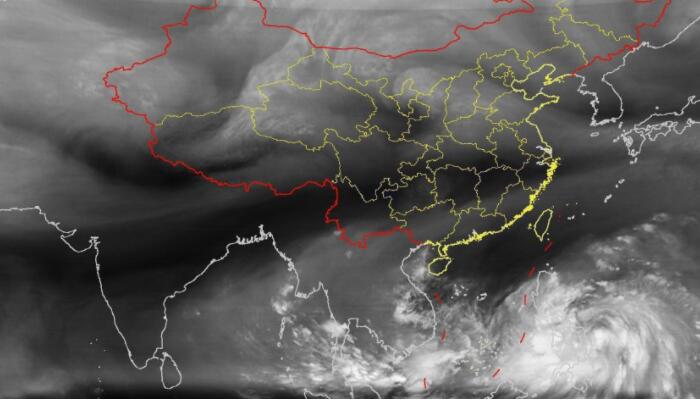 22号台风尼格今日最新卫星云图更新 中央气象台台风尼格高清云图实况