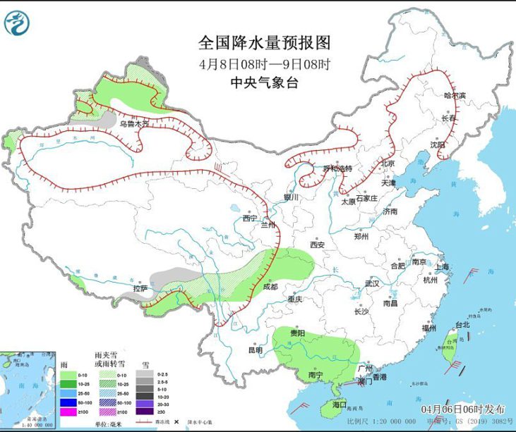 冷空气影响北方地区有大风天气 江南华南有阴雨天气